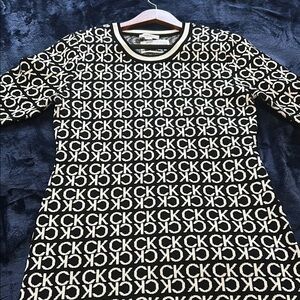 CK Logo Patterned Dress